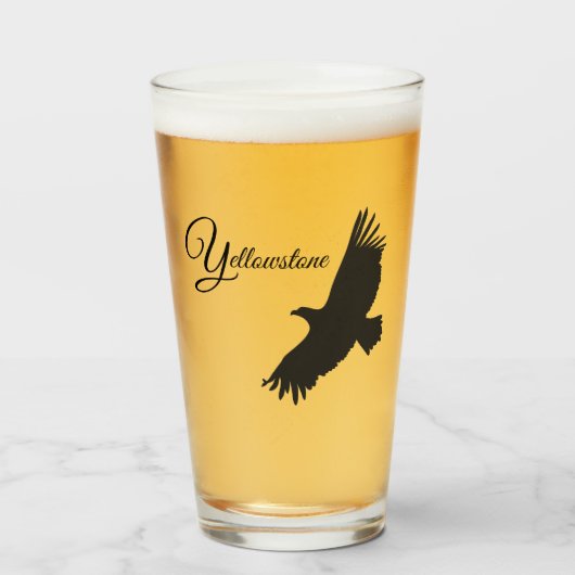 Aigle en verre Tumbler-Yellowstone (Devant (rempli))