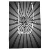 Aigle gris à deux têtes Sac cadeau (Dos)