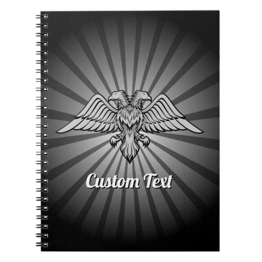 Aigle gris avec Carnet à deux têtes (Devant)