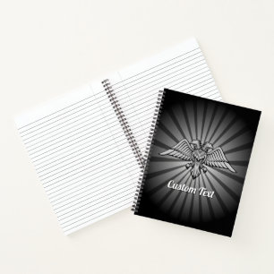 Aigle gris avec Carnet à deux têtes