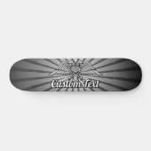 Aigle gris avec deux têtes Skateboard (Horz)