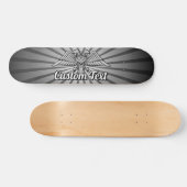 Aigle gris avec deux têtes Skateboard (Horz)