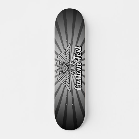 Aigle gris avec deux têtes Skateboard (Devant)