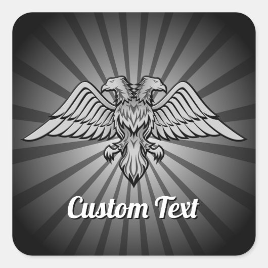 Aigle gris avec Sticker à deux têtes (Devant)