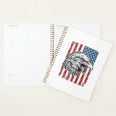 Aigle Patriotique Drapeau Américain Gravure Vintag (Devant avec enveloppe)