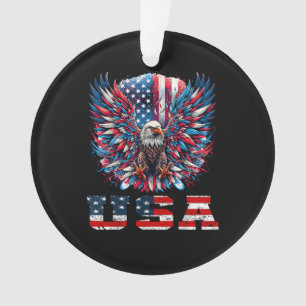Aigle Patriotique Drapeau USA