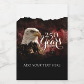 Aigle Patriotique Étiquette de Boisson 250 Ans (Étiquettes simples)