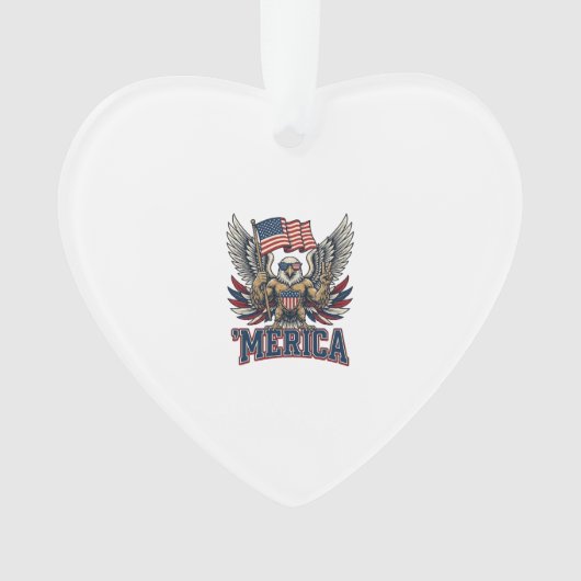 Aigle Patriotique Merica Vintage Vector Design de (devant)