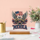 Aigle Patriotique Merica Vintage Vector Design de  (Mariage)