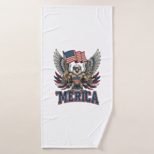 Aigle Patriotique Merica Vintage Vector Design de