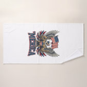 Aigle Patriotique Merica Vintage Vector Design de (Serviette de bain)