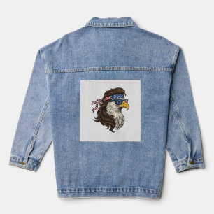 Aigle patriotique Mullet Gravure vintage vecteur D