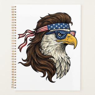 Aigle patriotique Mullet Gravure vintage vecteur D