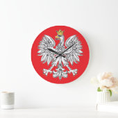 Aigle Polonais Avec Horloge De Couronne Or (Maison)