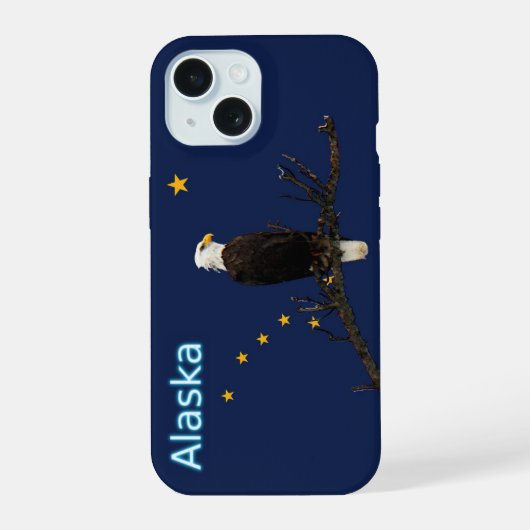 Aigle royal d'Alaska et drapeau (Verso)