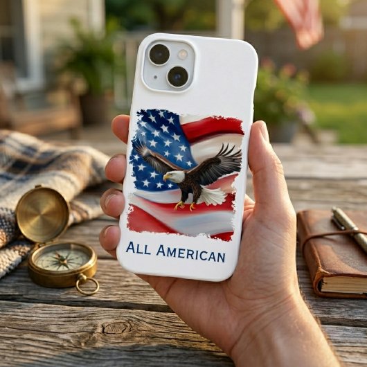 Aigle royal & Drapeau américain 4 juillet