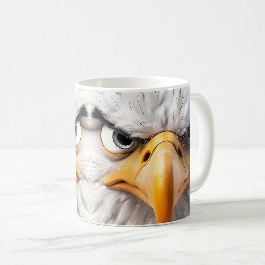 Aigle Sarcastique face Mug (Devant droit)