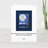 Aigle, Totem Pole & Super Moon Anniversaire Cartes (Dos)