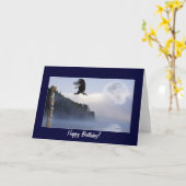 Aigle, Totem Pole & Super Moon Anniversaire Cartes (Fleur jaune)