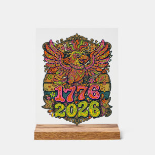 Aigle Vintage 1776 2026 T-shirt Bubble Patriotique