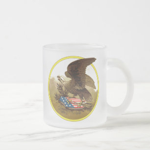 Aigle vintage-Américaine Frosted Glass Mug