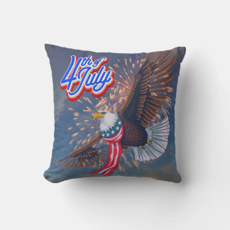 Aigle volant 4 juillet Coussin
