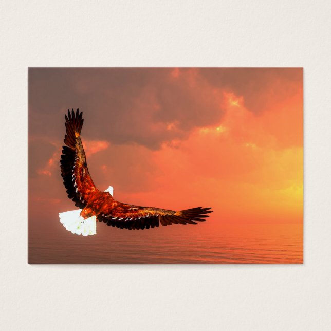 Aigle volant au soleil - rendu 3D (Devant)