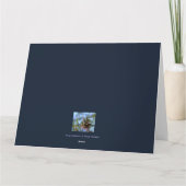 Aigles accrochant la carte de voeux pliée (Dos)