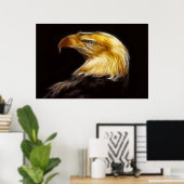 Aigles chauds avec affiche (Bureau à domicile)