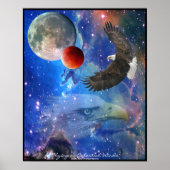 Aigles chauves, Espace & Planètes Poster d'Art Ima (Devant)