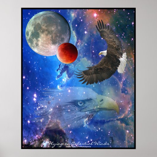 Aigles chauves, Espace & Planètes Poster d'Art Ima (Devant)