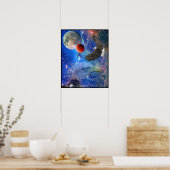 Aigles chauves, Espace & Planètes Poster d'Art Ima (Cuisine)