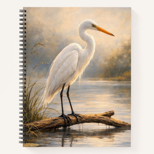 Aigrette de Stillwater | Faune côtière | Cahier (Devant)