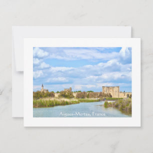 Aigues-Mortes, ommuurde stad, Provence, Frankrijk Briefkaart