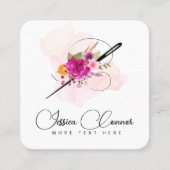 Aiguille aquarelle carte de visite (Devant)