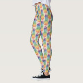 Aiguille arc-en-ciel fruits motif imprimer legging (Gauche)