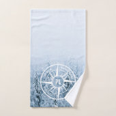 Aiguille de compas monogramme forêt d'épinette d'h (Serviette à main)