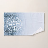 Aiguille de compas monogramme forêt d'épinette d'h (Serviette à main)