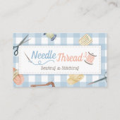 Aiguille de machine à coudre et Carte de visite de (Dos)