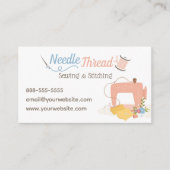 Aiguille de machine à coudre et Carte de visite de (Devant)