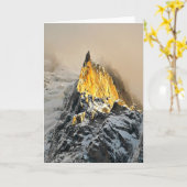 Aiguille des Deux Aigles Sunrise, Chamonix Kaart (Gele Bloem)