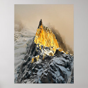 Aiguille des Deux Aigles Sunrise, Chamonix Poster