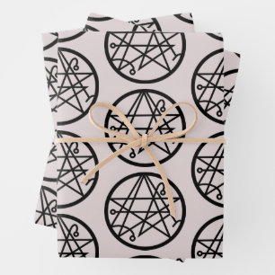 Aiguille des feuilles de papier d'enrobage rose de