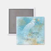 Aiguille neigeuse Magnet de la maison de vacances (Recto/Verso)