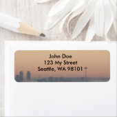 Aiguille spatiale au-dessus du étiquette de adress (En situation)