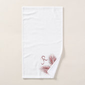 Aiguilles de pin pondu de buffle rouge (Serviette à main)