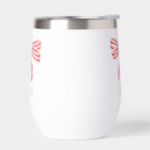 Aiguilles rayées rose vif coquette esthétique (Gauche)