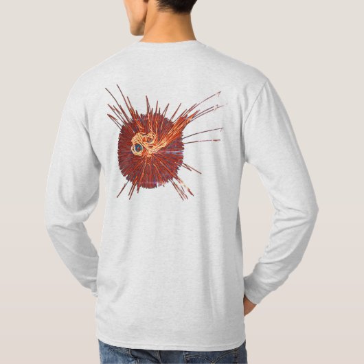 aiguilles rondes sanglantes motif t-shirt art abst (Dos)