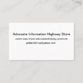 AIH Store Visitekaartje (Achterkant)