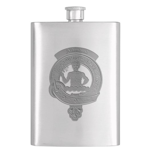 Aikenhead Clan Badge Classic Flask Flacon (Voorkant)